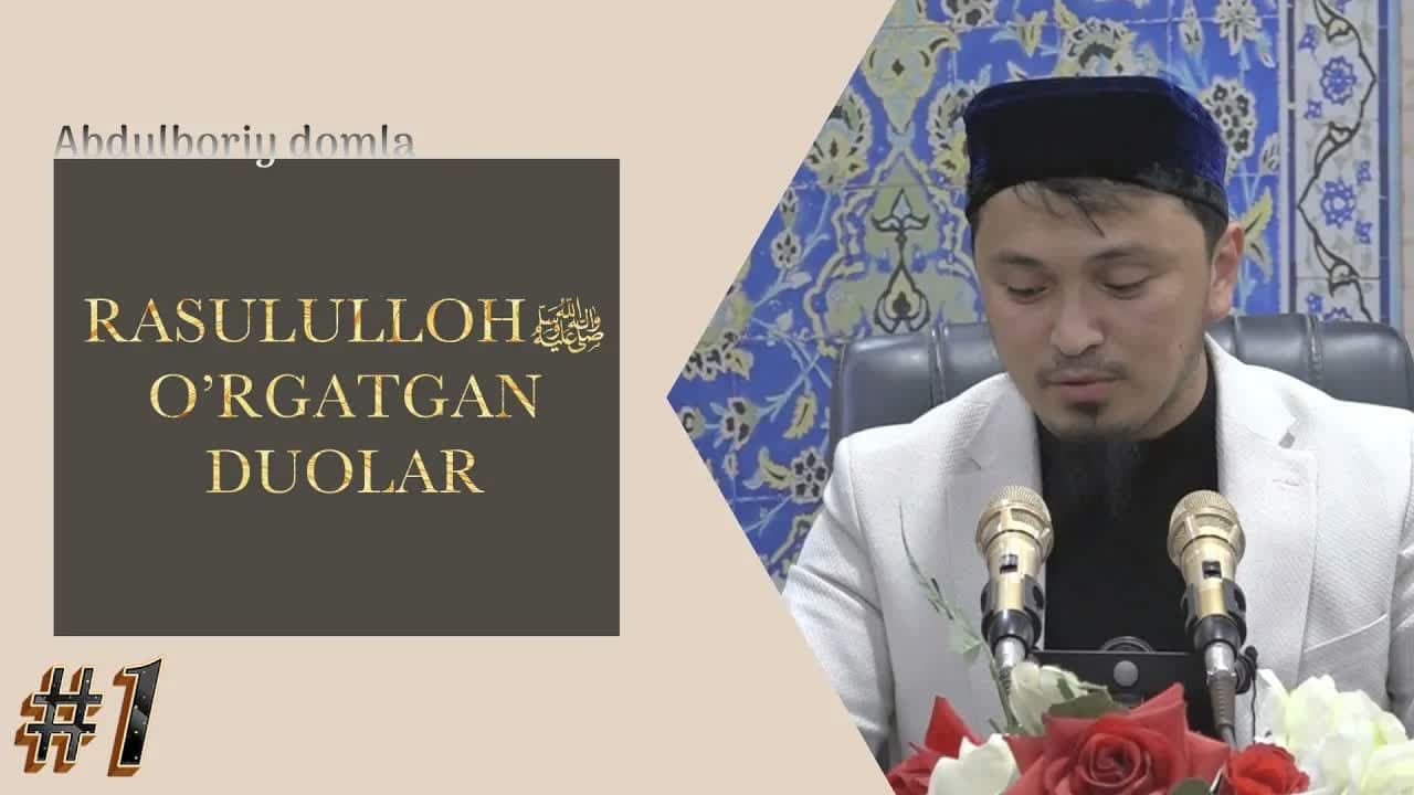 RASULULLOHﷺ O’RGATGAN DUOLAR