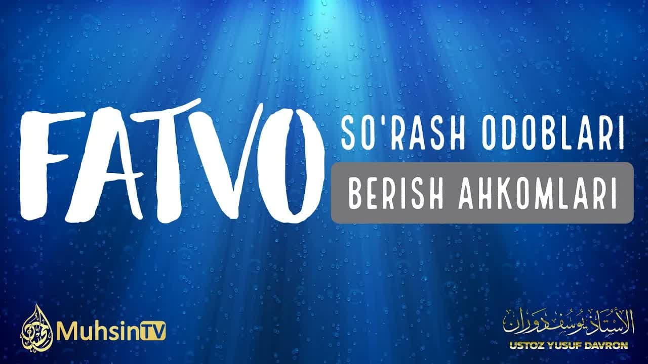 Fatvo so'rash odoblari