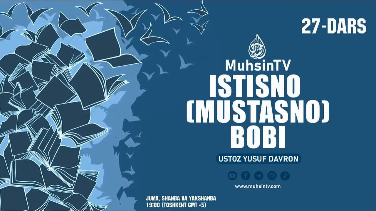 27-dars: Istisno (mustasno) bobi