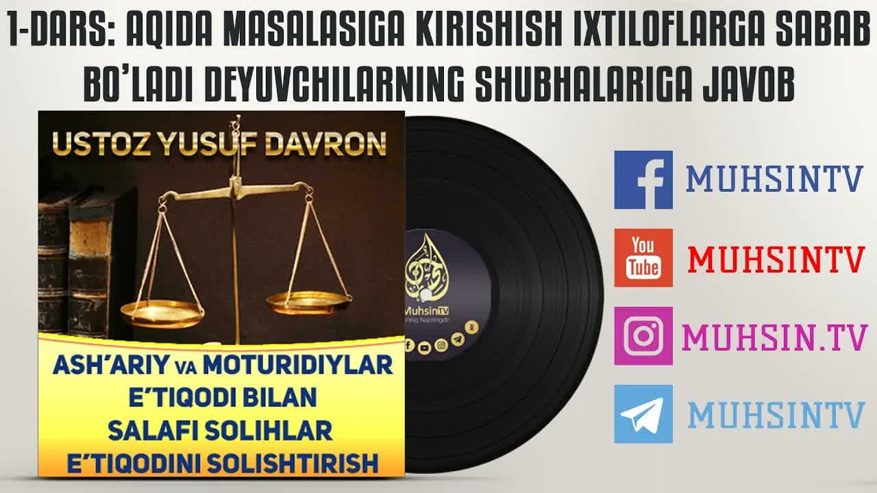 Salafi solihlar e’tiqodi bilan ash’ariy va moturidiy e’tiqodini solishtirish
