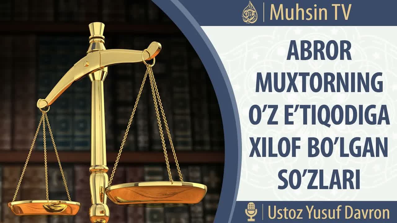 Abror Muxtorga raddiya