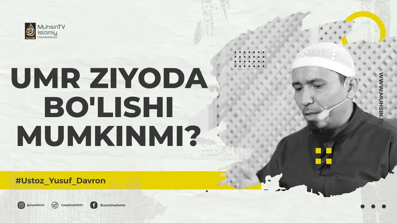 Umr ziyoda bo'lishi mumkinmi?