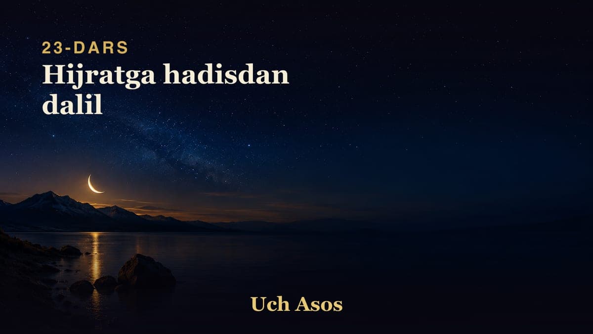 23 Hijratga hadisdan dalil