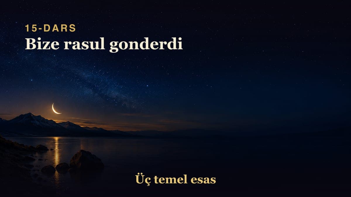 15 Bize rasul gonderdi