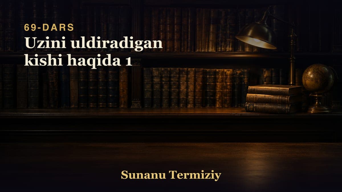 69 Uzini uldiradigan kishi haqida 1