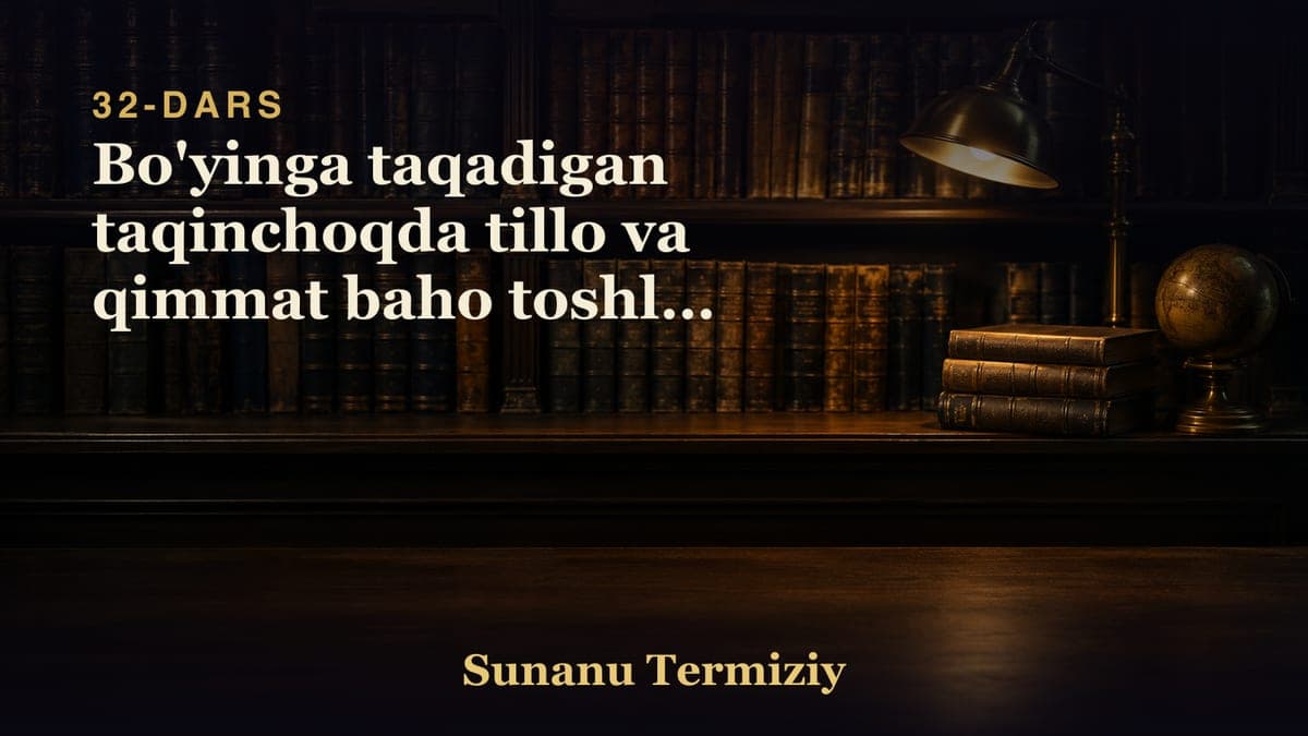 32 Bo'yinga taqadigan taqinchoqda tillo va qimmat baho toshlar bo'lsa shuni sotishlik to'g'risida