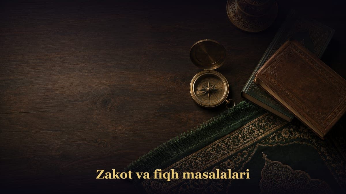 Zakot va fiqh masalalari