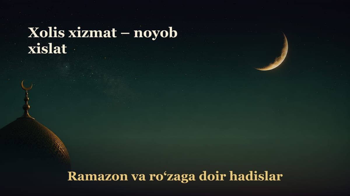 Xolis xizmat – noyob xislat