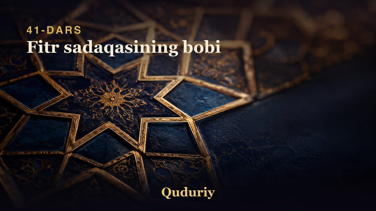 41 Fitr sadaqasining bobi