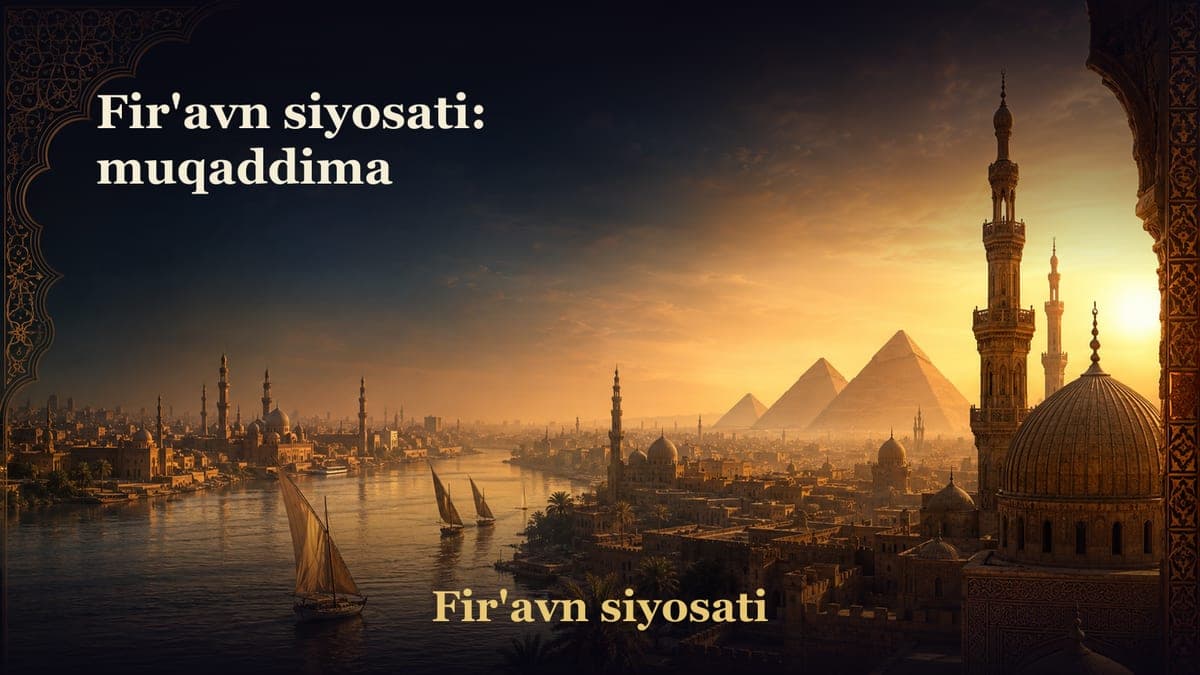 Fir'avn siyosati: muqaddima