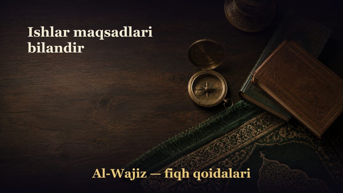 Ishlar maqsadlari bilandir