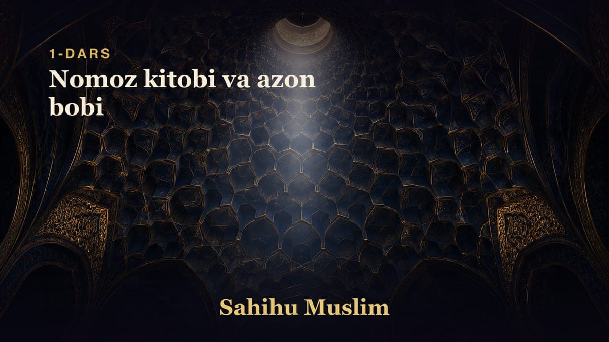 01 Nomoz kitobi va azon bobi