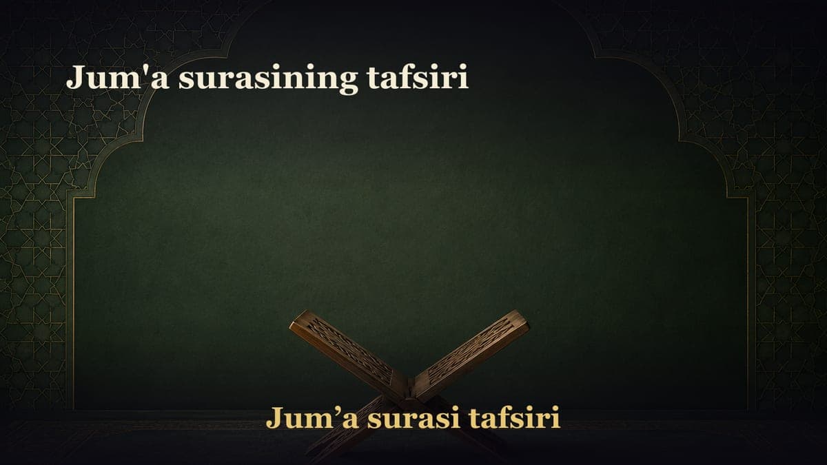 Jum'a surasining tafsiri