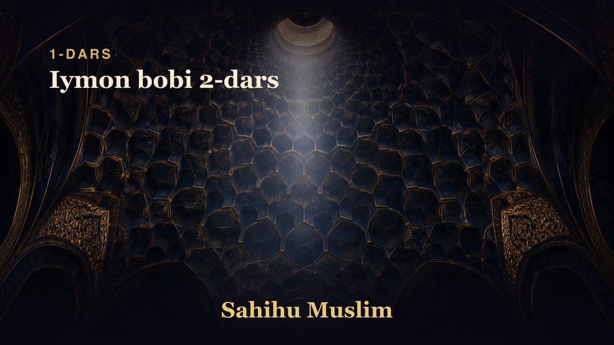 01 Iymon bobi 2-dars
