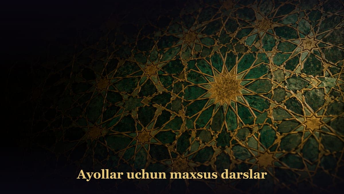 Ayollar uchun maxsus darslar