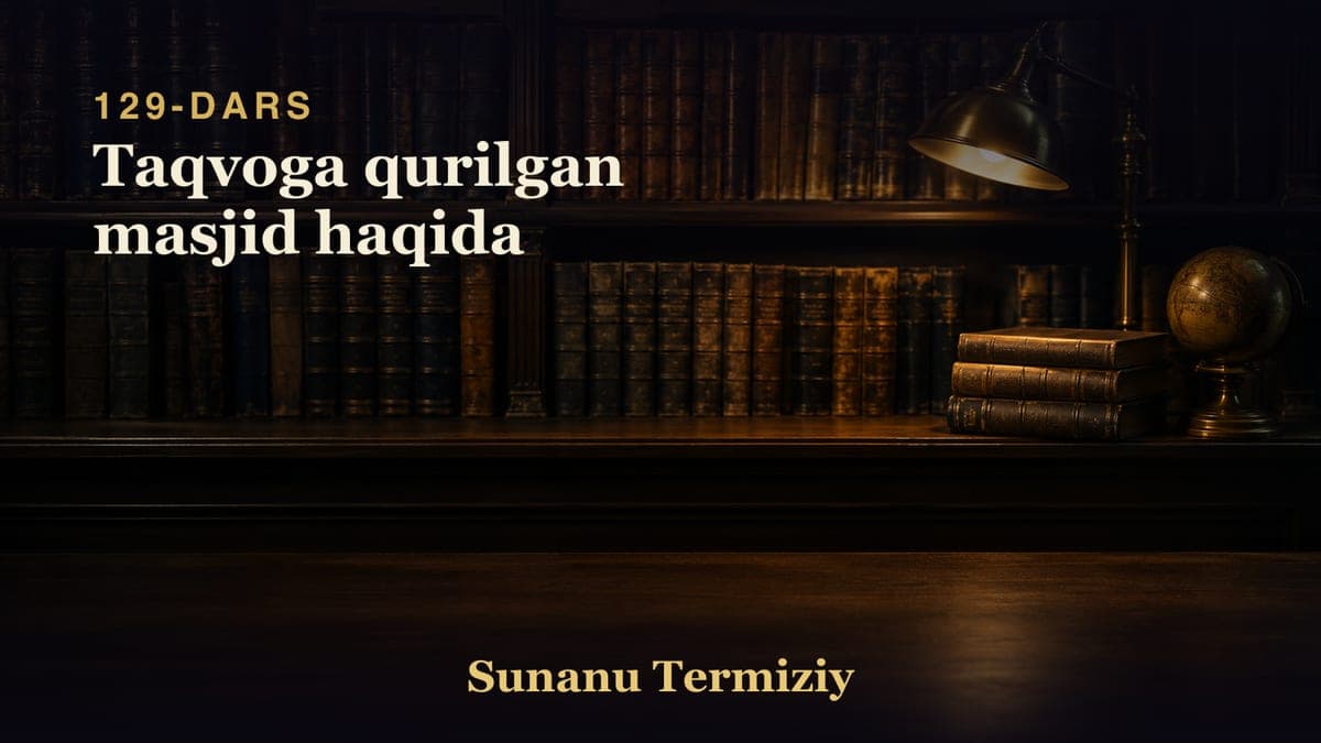 129 Taqvoga qurilgan masjid haqida