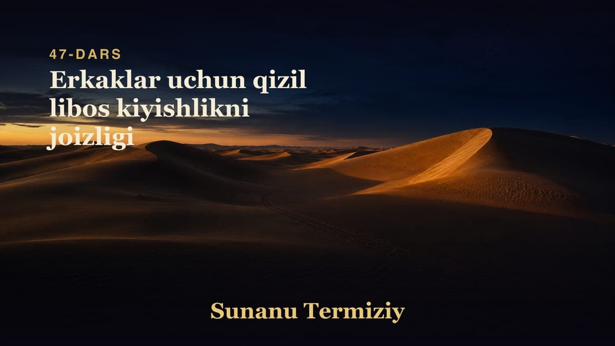 47 Erkaklar uchun qizil libos kiyishlikni joizligi