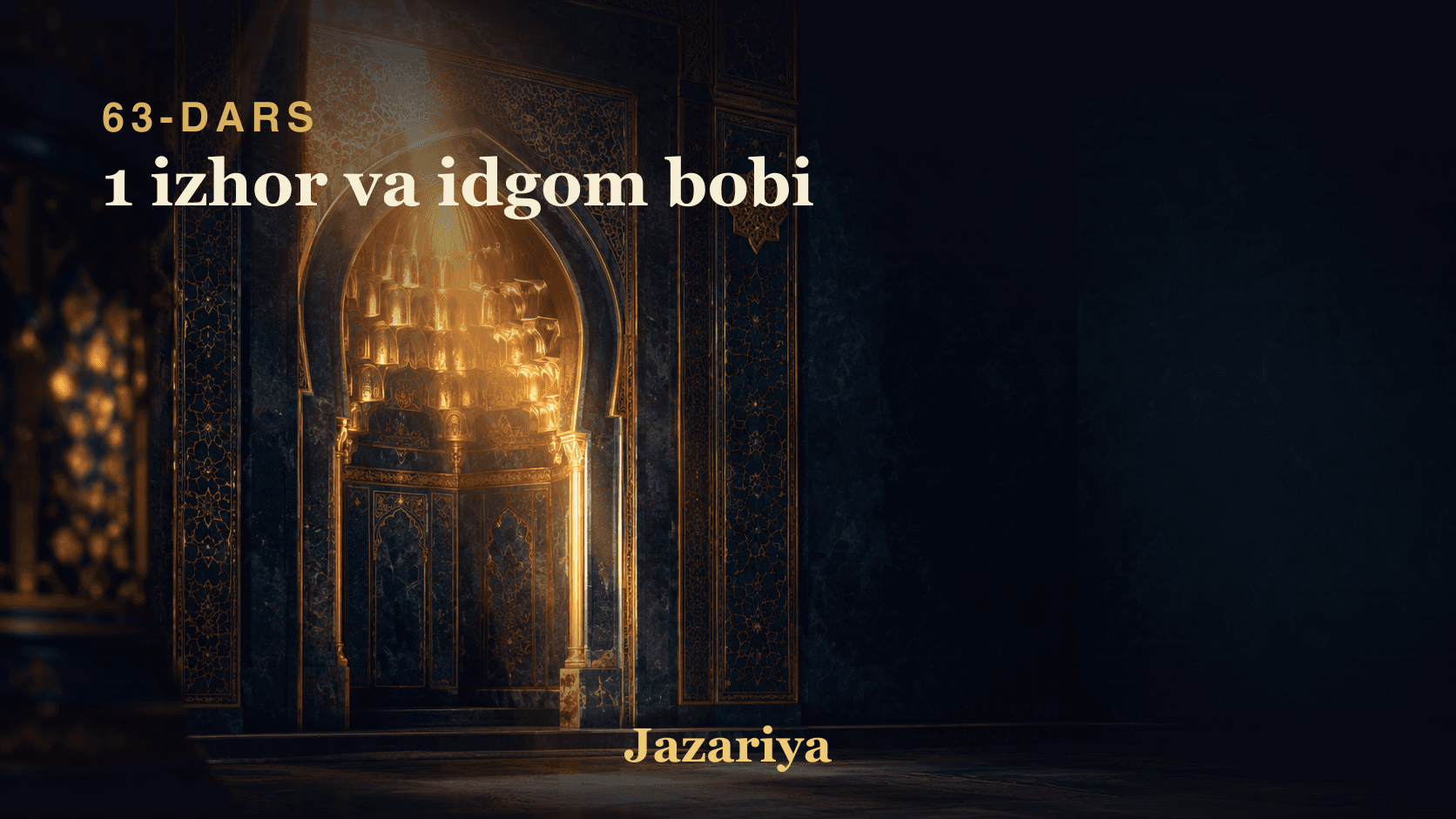 63 1 izhor va idgom bobi