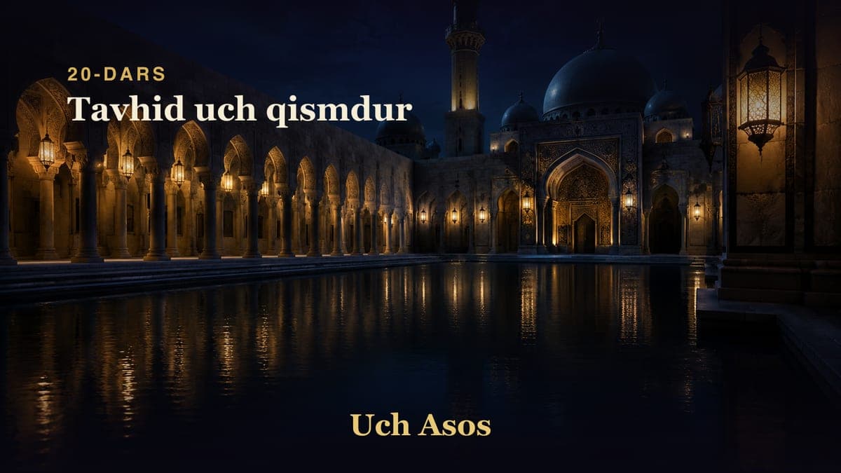 20 Tavhid uch qismdur