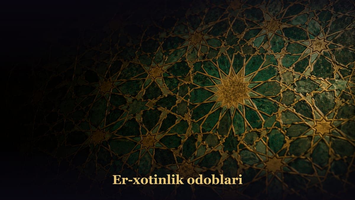 Er-xotinlik odoblari