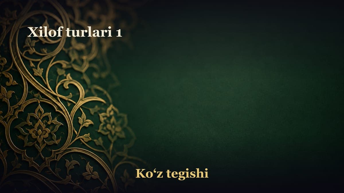 Xilof turlari 1