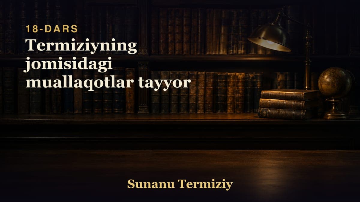 18 Termiziyning jomisidagi muallaqotlar tayyor
