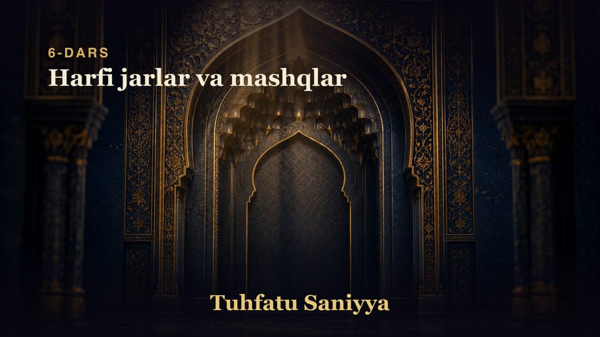 06 Harfi jarlar va mashqlar