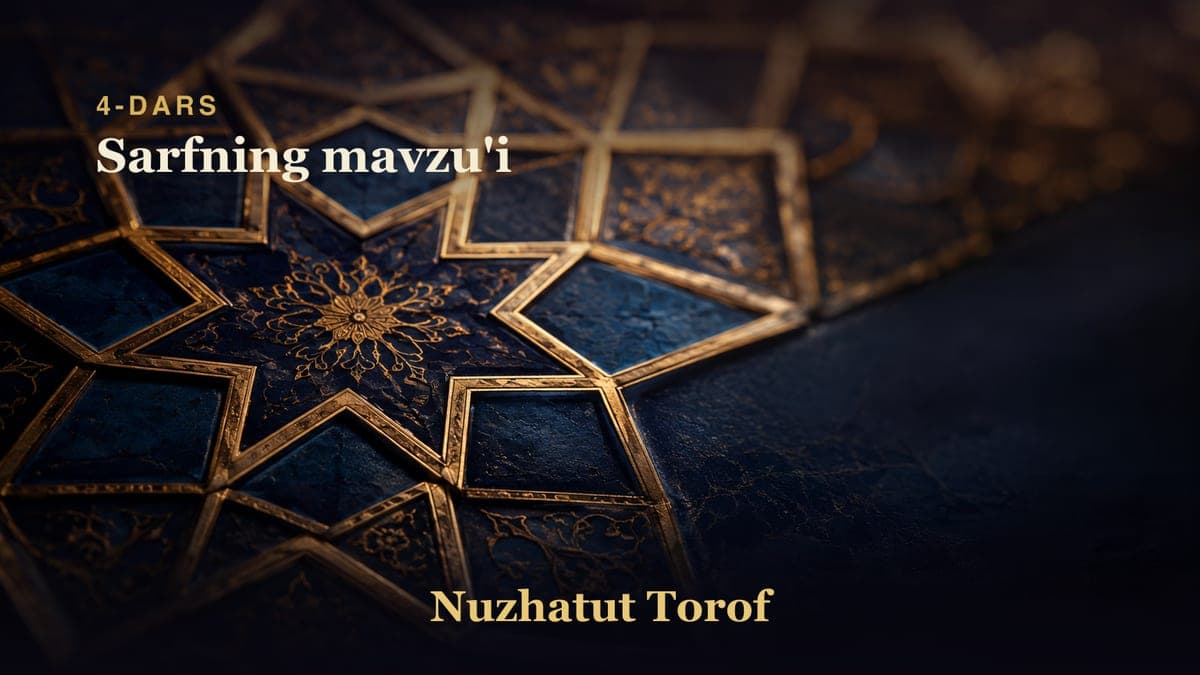 04 Sarfning mavzu'i