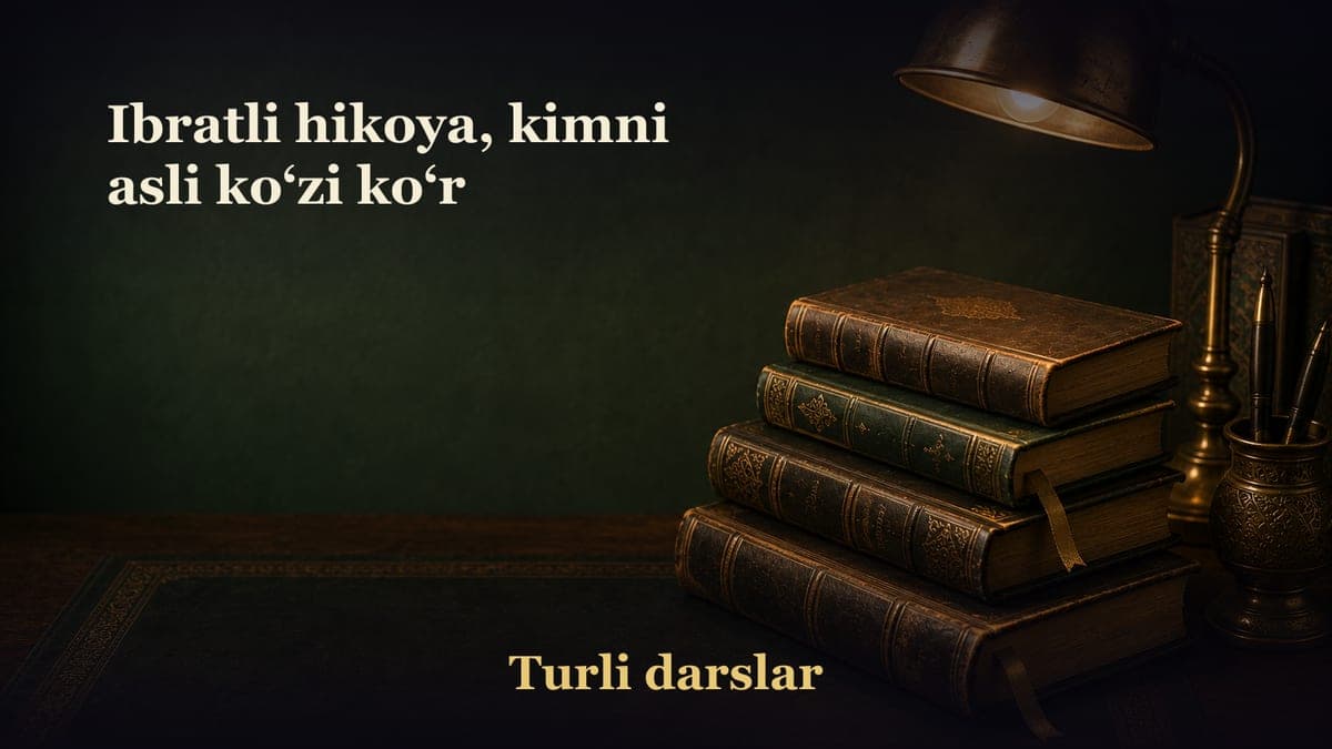 Ibratli hikoya, kimni asli ko‘zi ko‘r