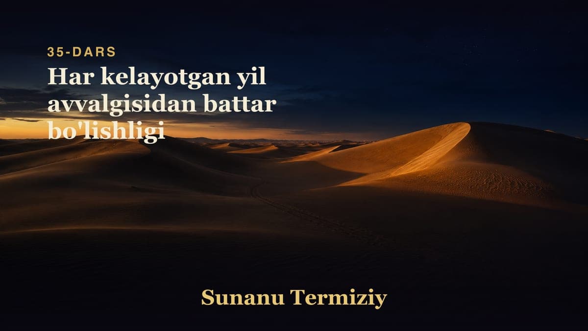 35 Har kelayotgan yil avvalgisidan battar bo'lishligi