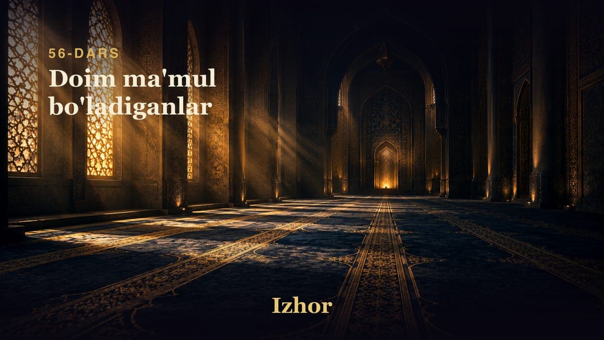 56 Doim ma'mul bo'ladiganlar