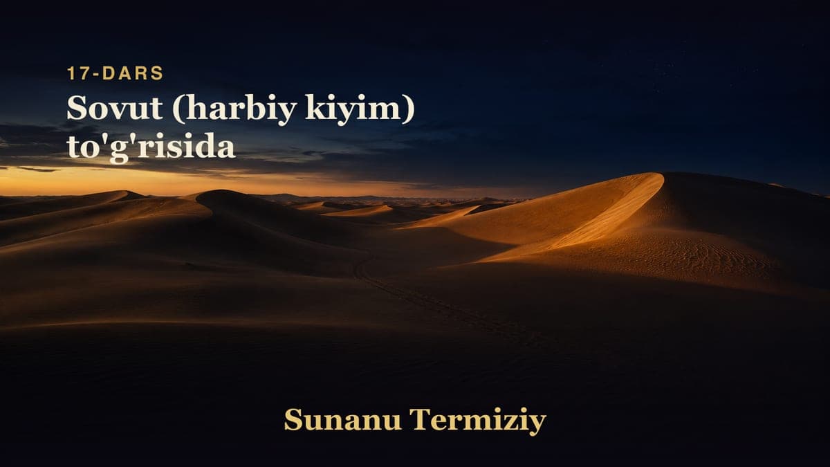 17 Sovut (harbiy kiyim) to'g'risida