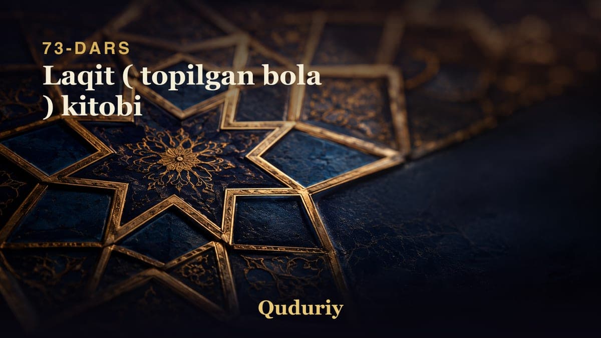 73 Laqit ( topilgan bola ) kitobi
