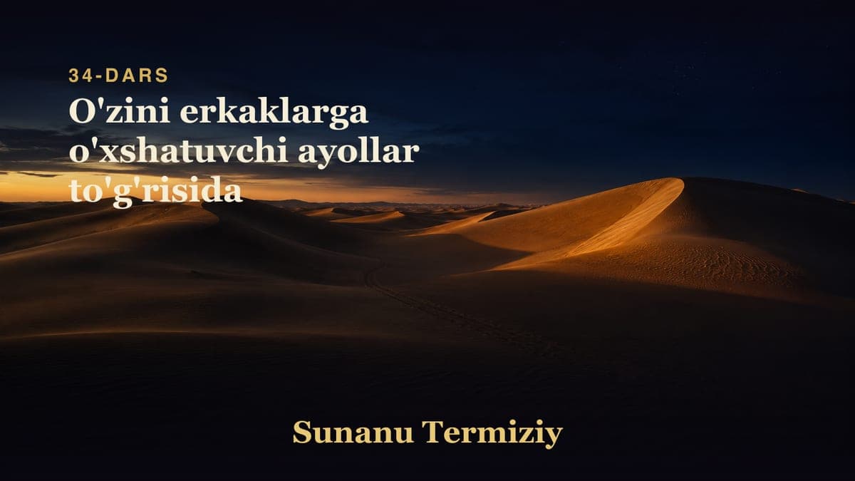 34 O'zini erkaklarga o'xshatuvchi ayollar to'g'risida