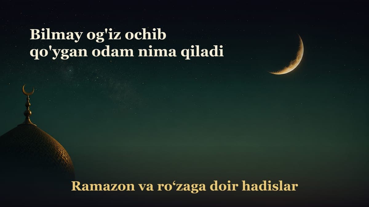 Bilmay og'iz ochib qo'ygan odam nima qiladi