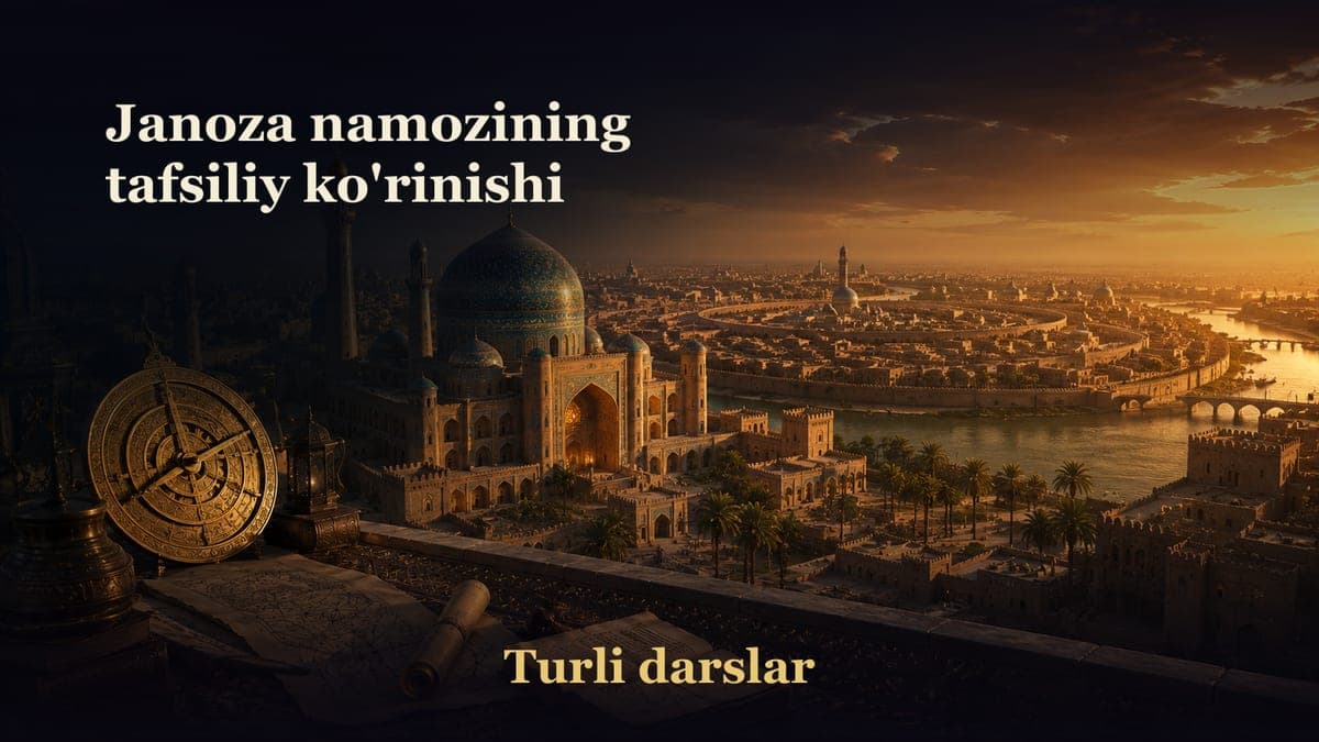 44-dars. 15-bob: Janoza namozi