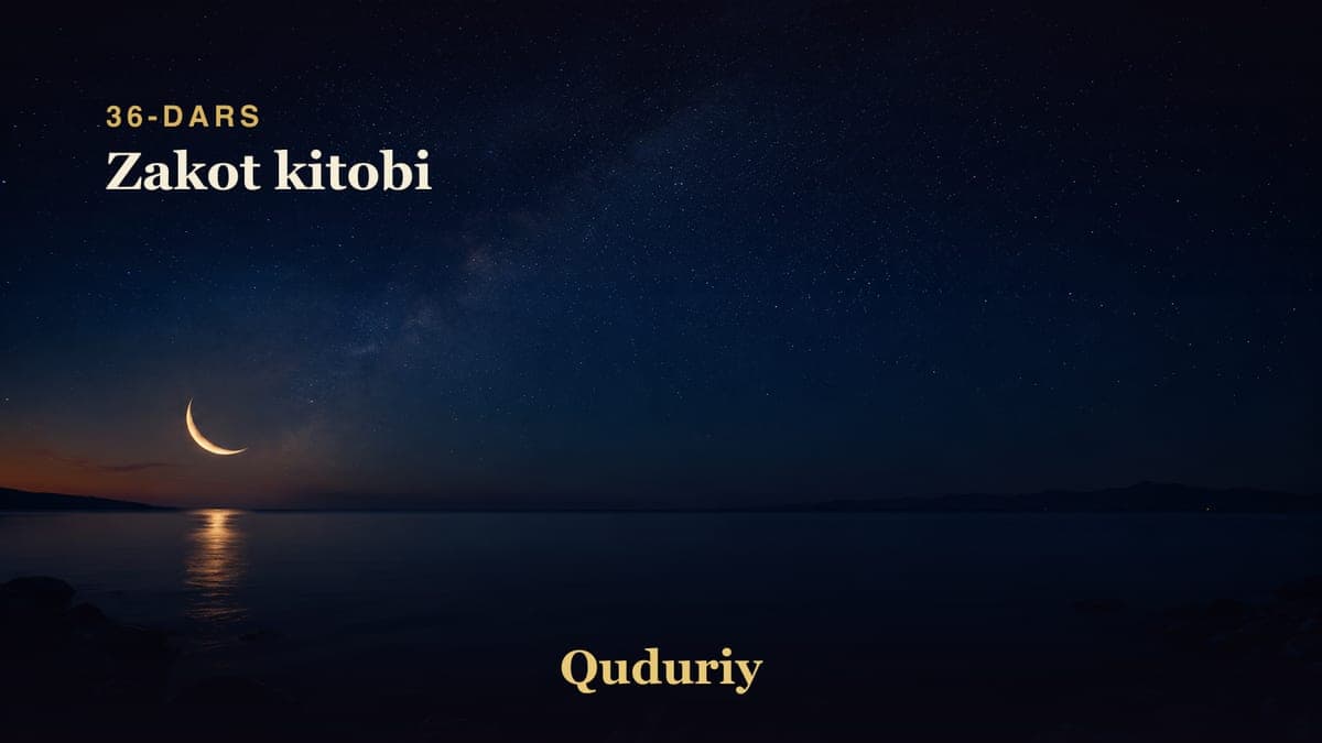 36 Zakot kitobi