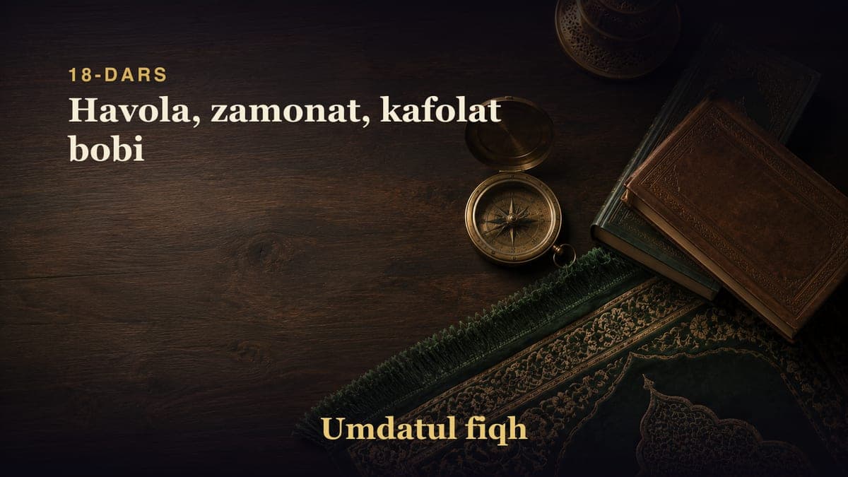 18-dars: Havola, zamonat, kafolat bobi