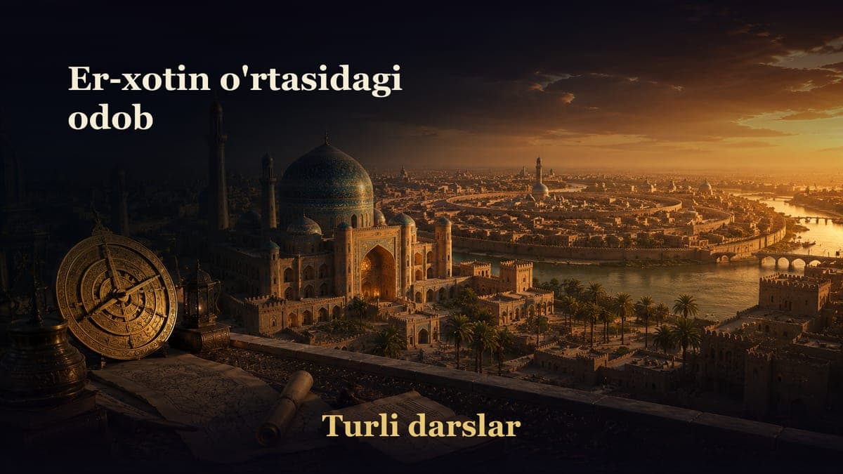 Er-xotin o'rtasidagi odob