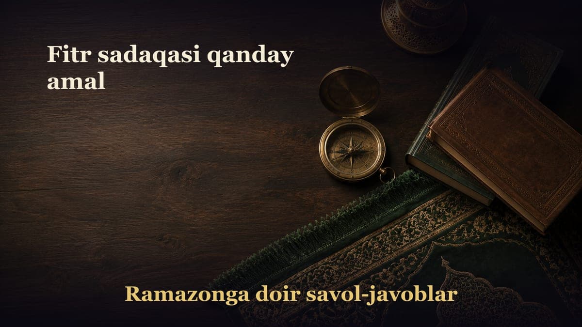 Fitr sadaqasi qanday amal