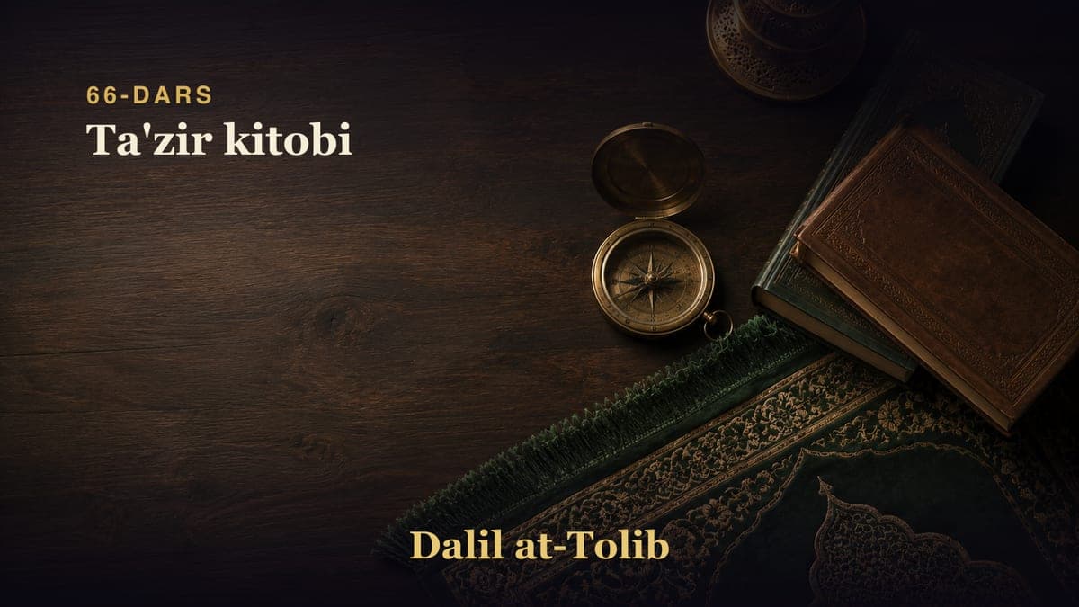 66-dars: Ta'zir kitobi