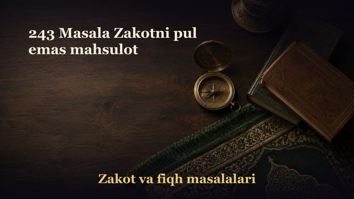243 Masala Zakotni pul emas mahsulot