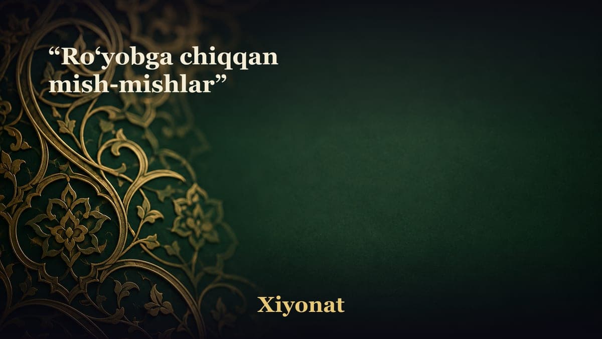 “Ro‘yobga chiqqan mish-mishlar”