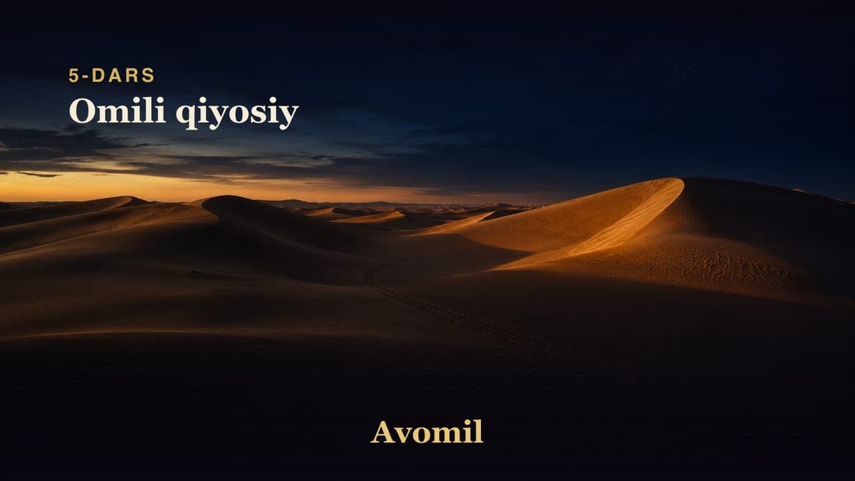 5 Omili qiyosiy