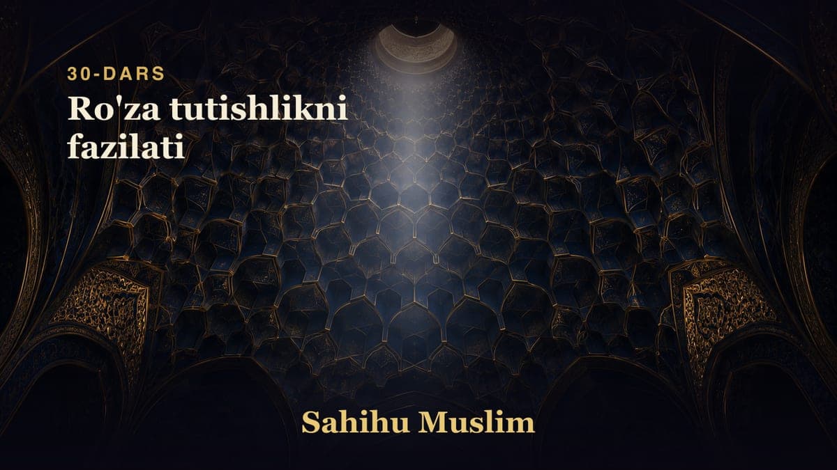 30 Ro'za tutishlikni fazilati
