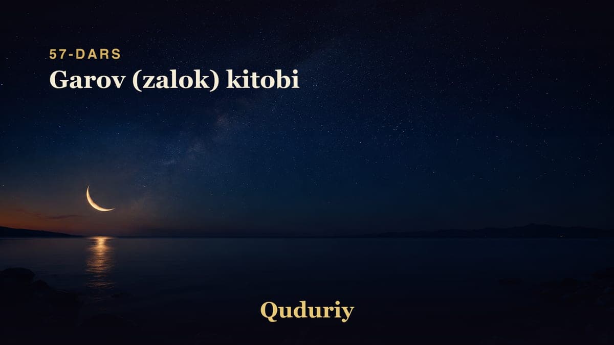 57 Garov (zalok) kitobi