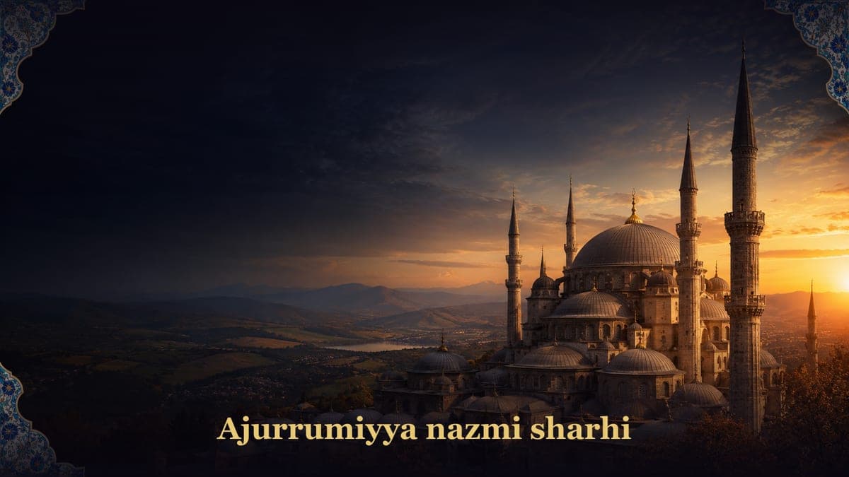 Ajurrumiyya nazmi sharhi