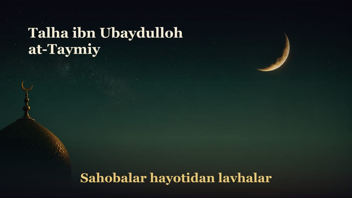 Talha ibn Ubaydulloh at-Taymiy