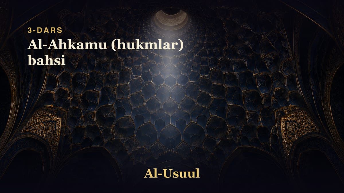 03 Al-Ahkamu (hukmlar) bahsi