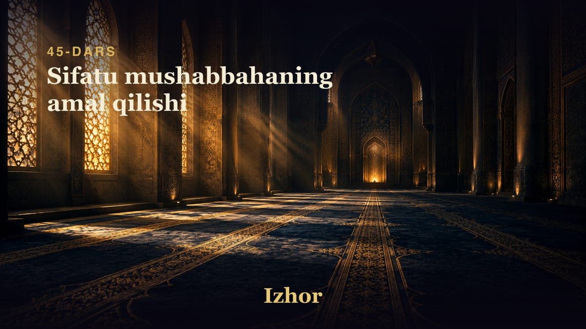 45 Sifatu mushabbahaning amal qilishi